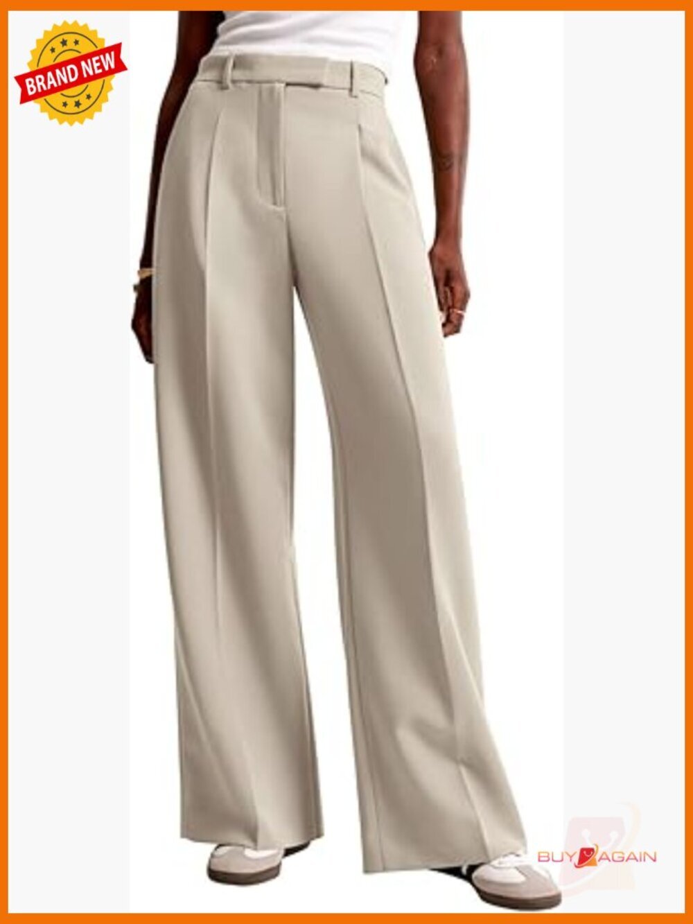 Women's Wide Leg Dress Pants High Waisted Business Casual Work Trousers